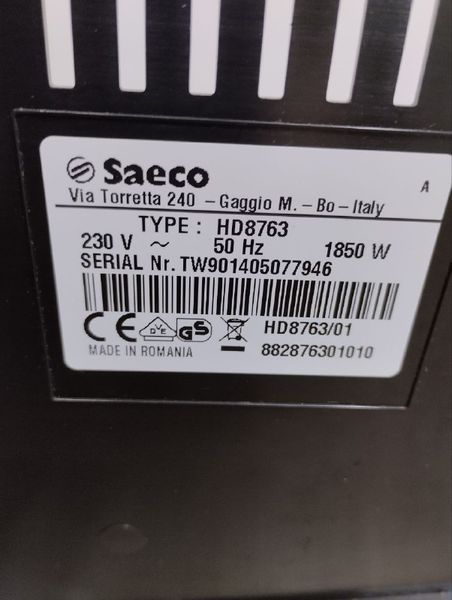 Кофемашина Saeco minuto Via Torreta 240 sn TW901405077946 000046746 фото