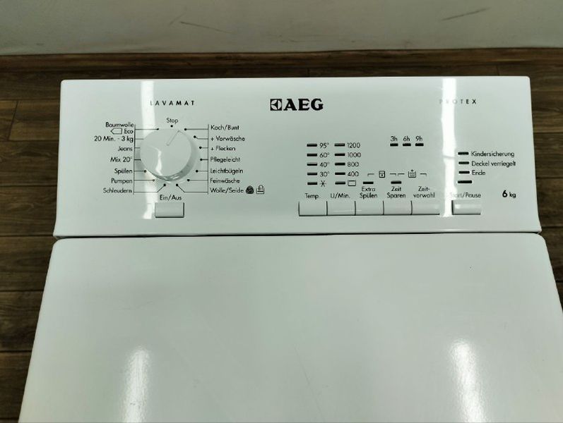 Стиральная вертикальная машина AEG L60260TL 2200w sn 31001136 000047594 фото