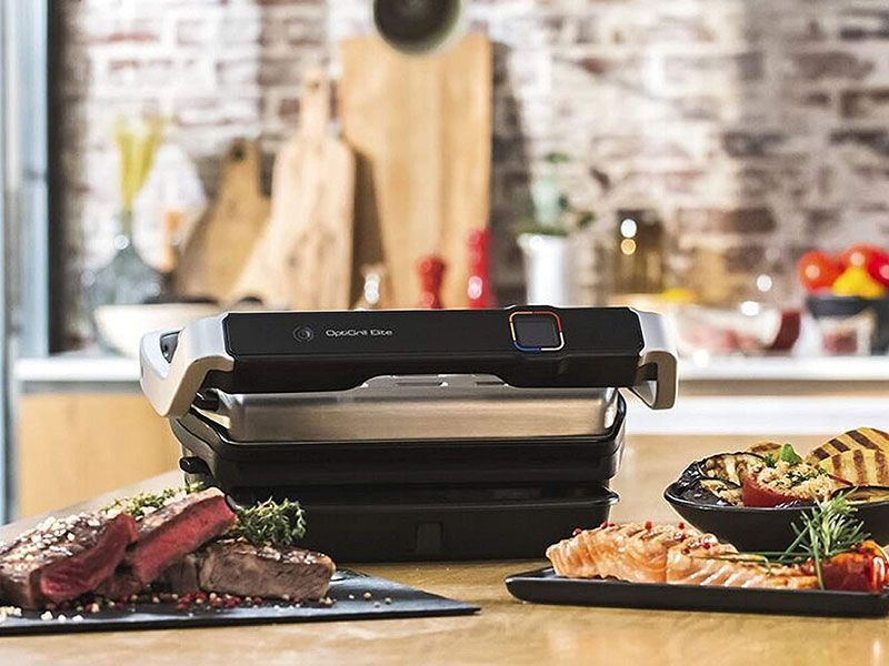 Контакт гриль Tefal OptiGrill Elite GC750 2180w Silver 000039334 фото