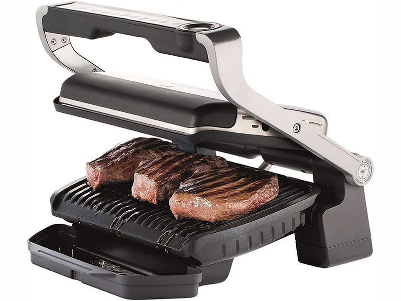 Контакт гриль Tefal OptiGrill Elite GC750 2180w Silver 000039334 фото