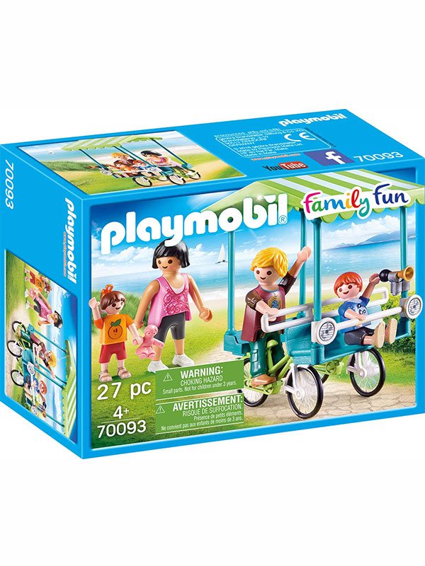 Игровой набор Playmobil Семейный трехколесный велосипед