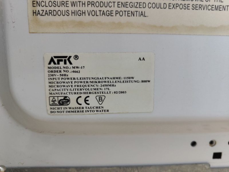 Мікрохвильова піч AFK MW 17