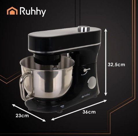 Міксер планетарний тістоміс з підігрівом Ruhhy 25726 2000w