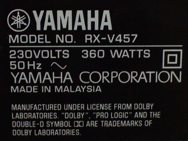 Усилитель Yamaha RX V457