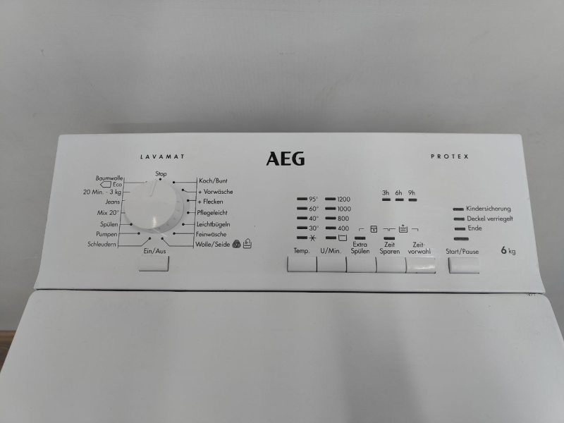 Пральна машина вертикальна AEG L51260TL 2200W 6кг sn 91310350201