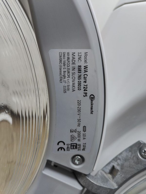 Пральна машина Baucknecht WA Care724PS 2000W 7кг sn 858376503010