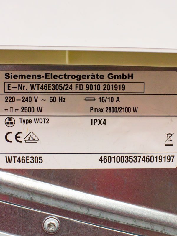 Сушильна машина Siemens IQ500 WT46E305 24