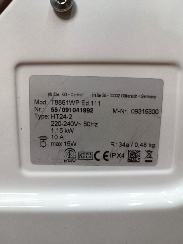 Сушильна машина PremiumT 8861 WP 6кг sn 55091041992