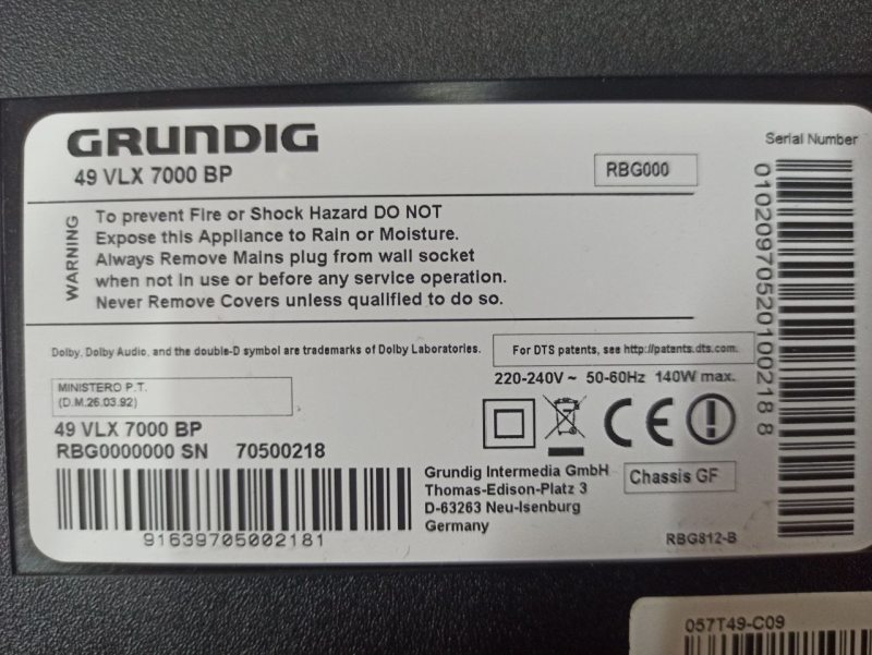 ТБ 49 Grundig 49 VLX 7000 BP LED Smart TV UHD