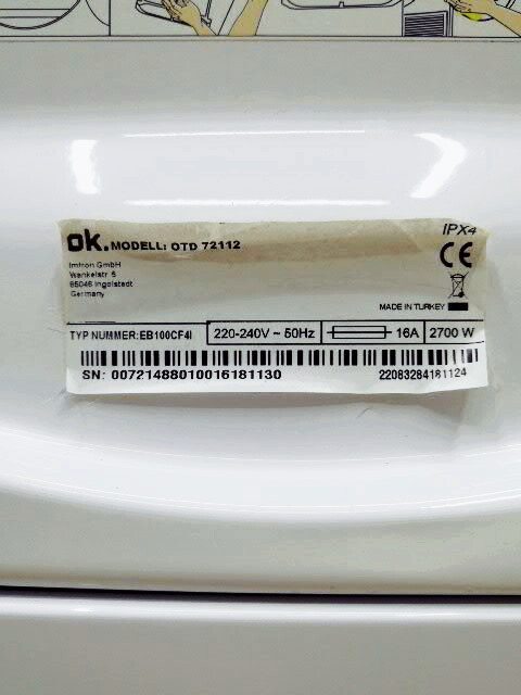 Сушильна машина OK OTD 72112