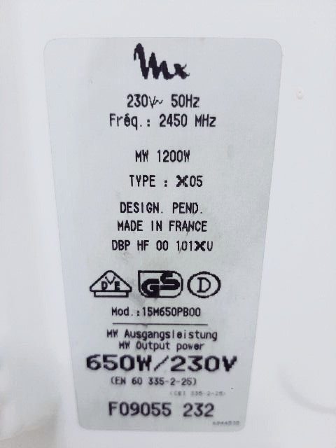Мікрохвильова піч Moulinex MW 1200W