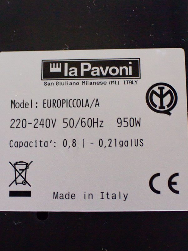 Кавоварка ріжкова La Pavoni Europiccola A