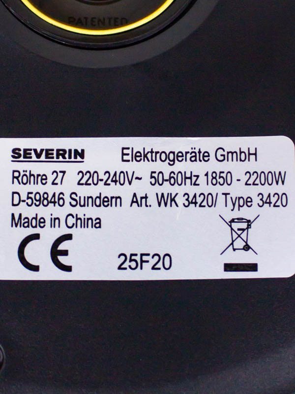 Електрочайник Severin WK 3420