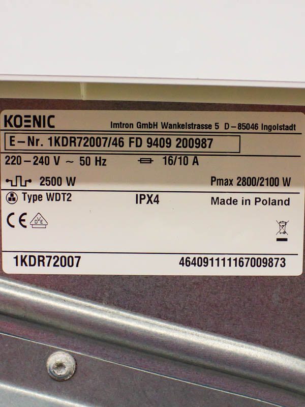 Сушильна машина Koenic 1kdr2007 46