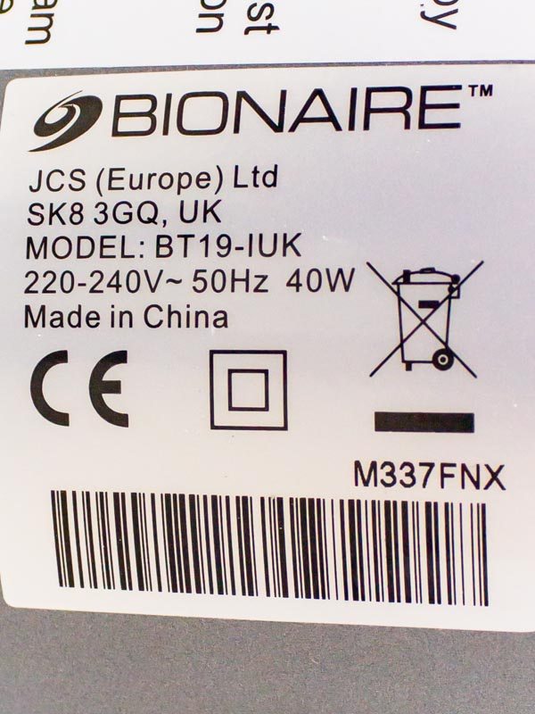 Вентилятор колонний Bionaire BT19 IUK