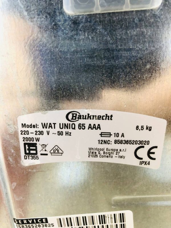 Вертикальна пральна машина Bauknecht WAT UNIQ 65 AAA