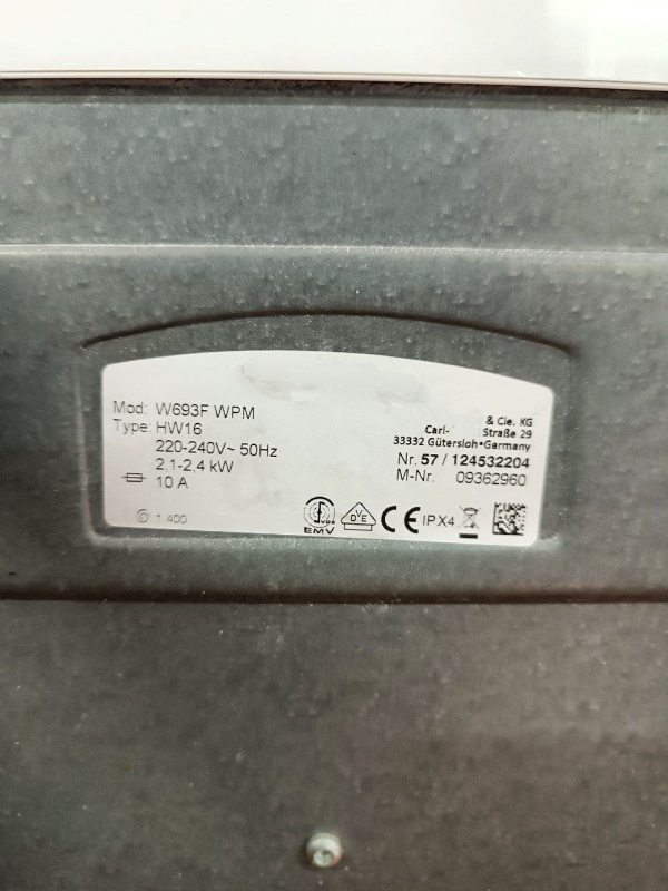 Пральна машина вертикальна Premium W 693 F 6кг sn 57124532204