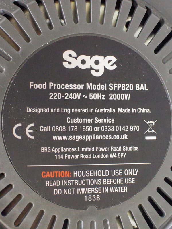 Кухонний комбайн Sage SFP820 Bal Pro