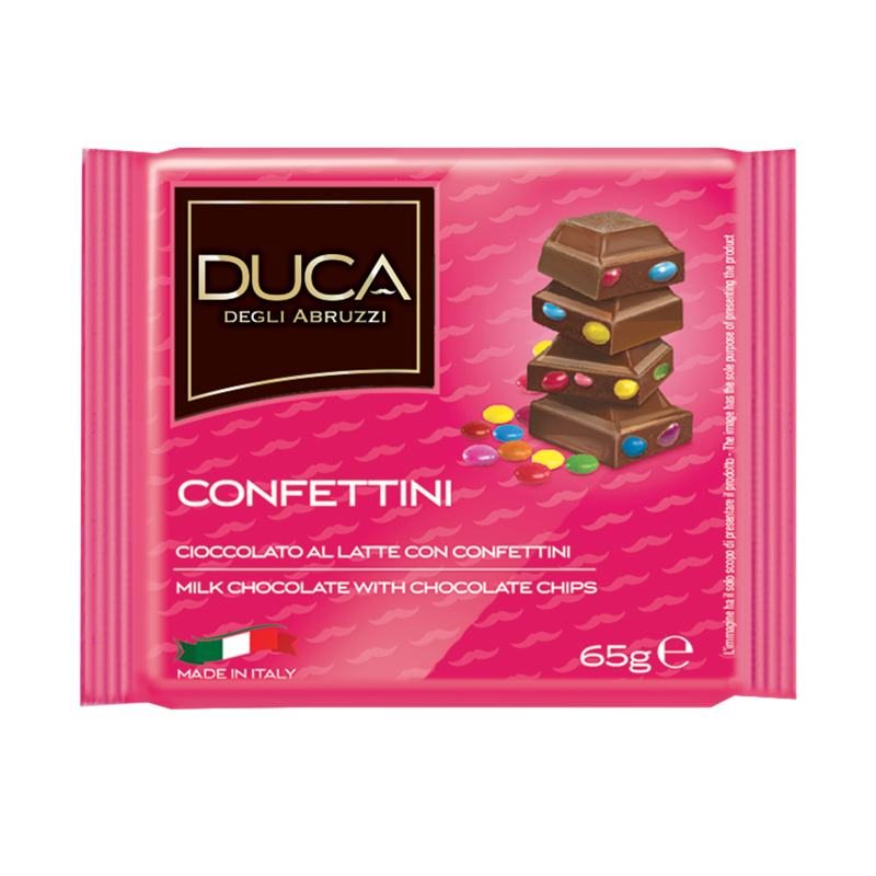 Шоколад Duca degli Abruzzi Win Win молочный с драже 65g