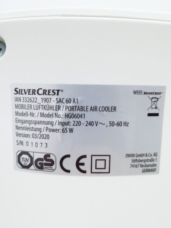 Кліматизатор SilverCrest SAC 60 A1
