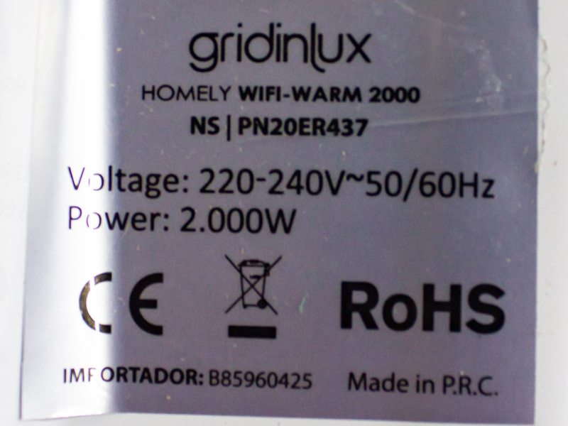 Конвектор Gridinlux Homely WiFi Warm