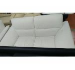 Комплект мебели два дивана тройка и двойка кожаные белые 20211104010