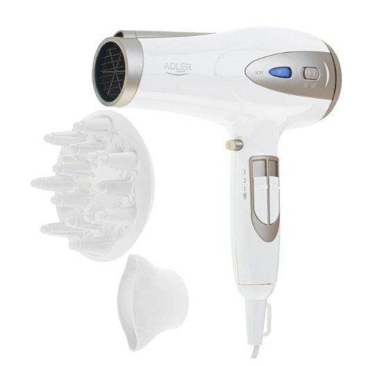 Фен Adler AD 2248 white champagne 2200w ION