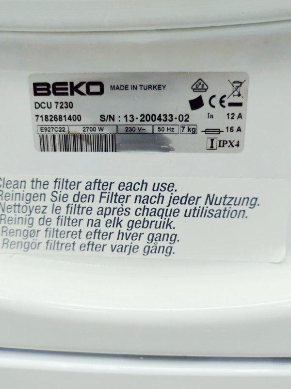 Сушильна машина Beko DCU 7230
