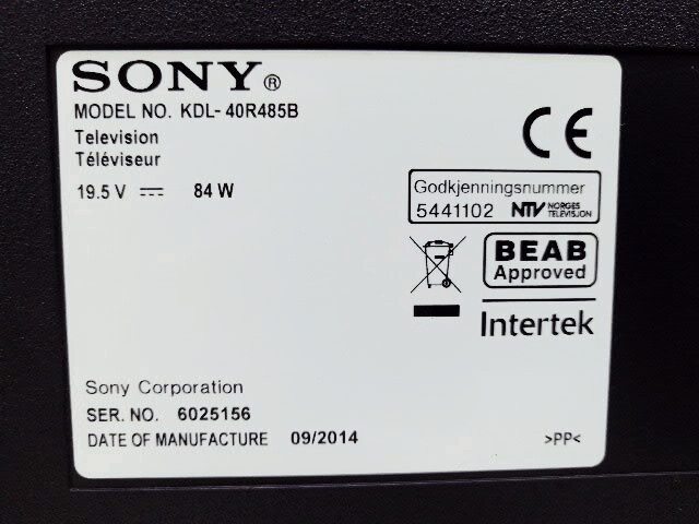 Телевизор 40 Sony KDL 40R485B LED WiFi Full HD
