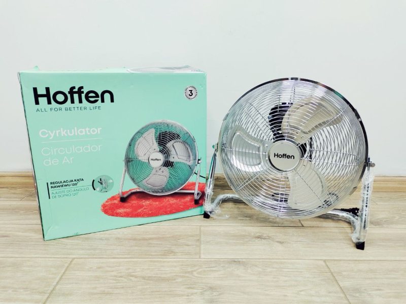 Вентилятор підлоговий Hoffen AD 0138 70w Silver