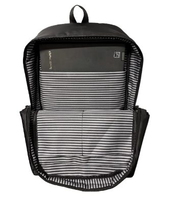 Рюкзак для ноутбука 15.6 дюймів Vigson 1678 B, чорний, водовідштовхувальне просочення