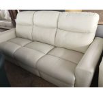 Комплект мебели два дивана тройка и двойка + кресло кожаный белый