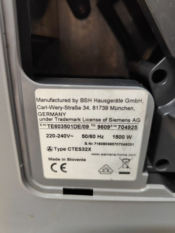 Кавомашина Siemens EQ6 TE603501DE09 1500W sn 9609704925