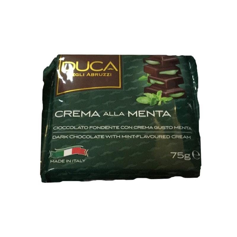 Шоколад Duca degli Abruzzi Win Win темный с мятным кремом 75g