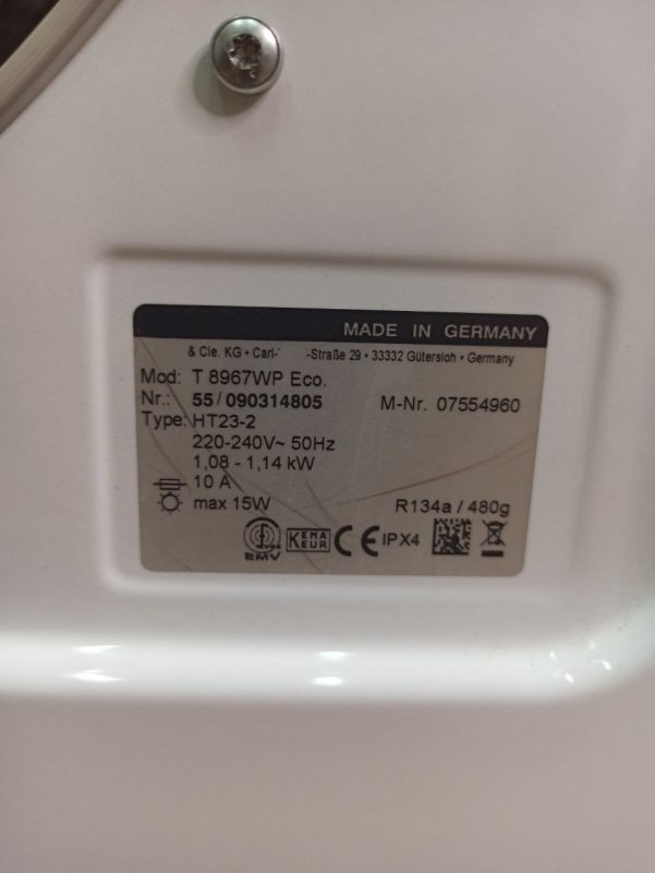 Сушильна машина Premium T 8967 WP