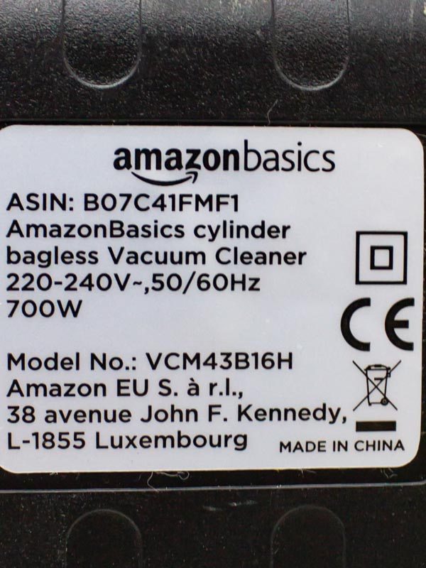 Пилосос AmazonBasics VCM43B16H