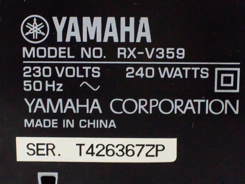 Усилитель Yamaha RX V359