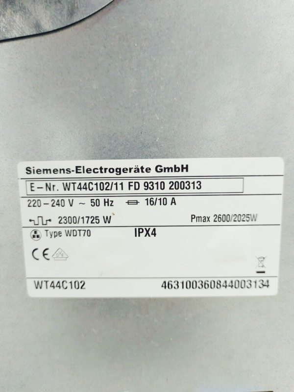 Сушильна машина Siemens IQ100 WT44C102 11