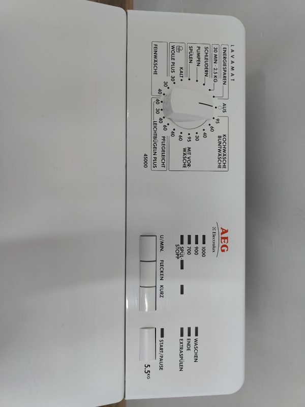 Пральна машина вертикальна AEG L45000 2300W 5.5кг sn 83500024