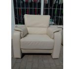 Комплект мебели 2 дивана + кресло кожаный белый  20200410003