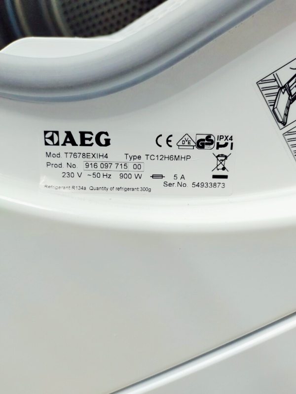 Сушильна машина AEG T7678EXIH4