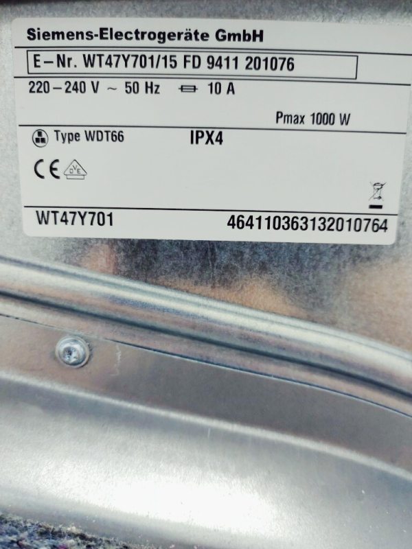 Сушильна машина Siemens IQ800 WT47Y701 15
