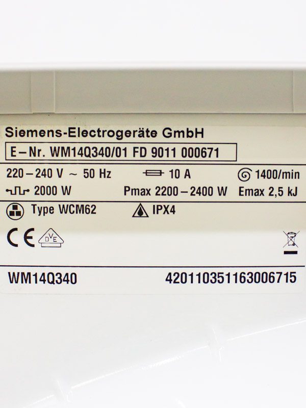Пральна машина Siemens IQ500 WM14Q340 01