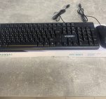 Комплект клавіатура та миша провідний USB TRY HY 1001 чорний