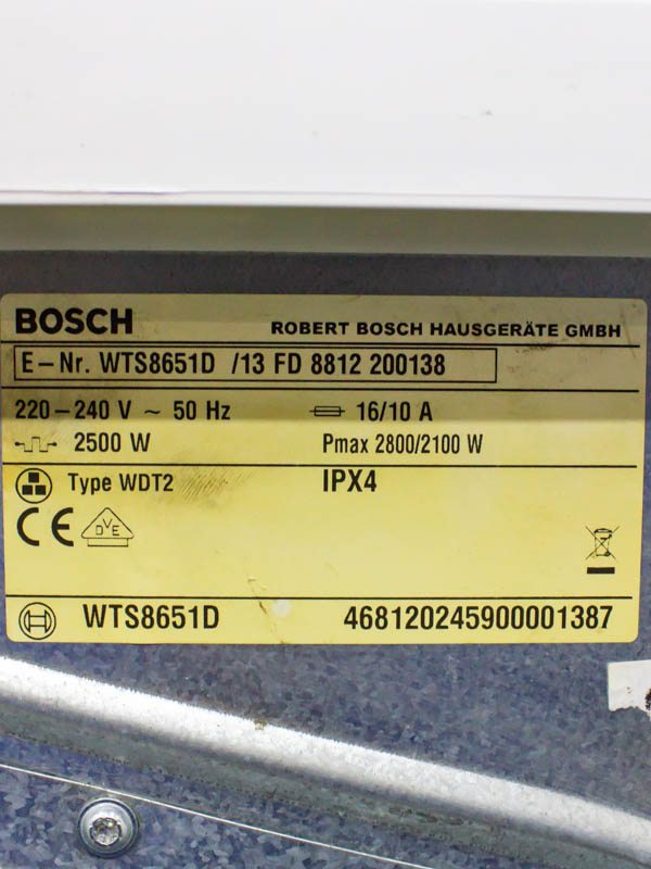 Сушильна машина Bosch Logixx8 WTS8651D 13