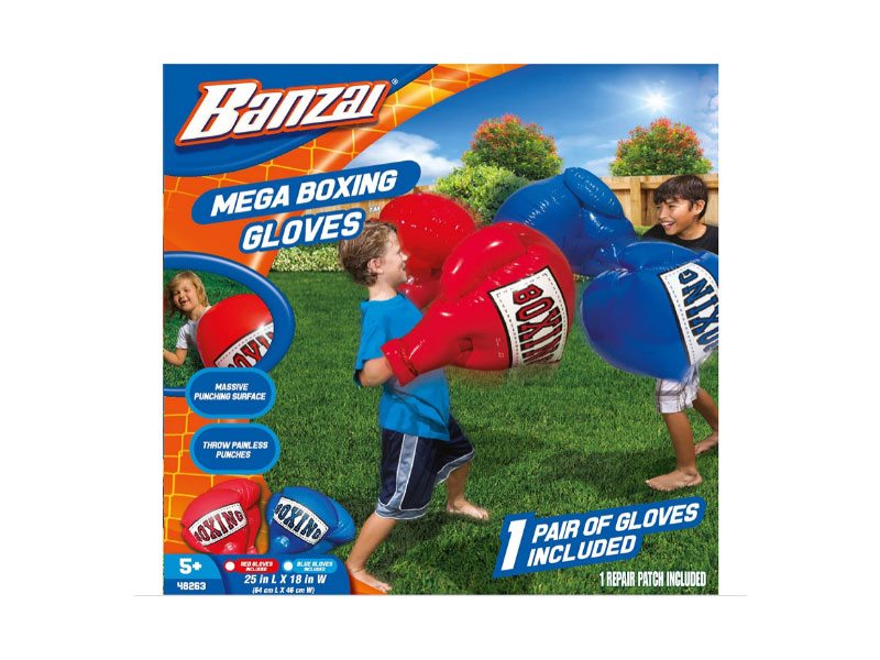 Детские надувные боксерские перчатки Mega  Banzai ассортимент