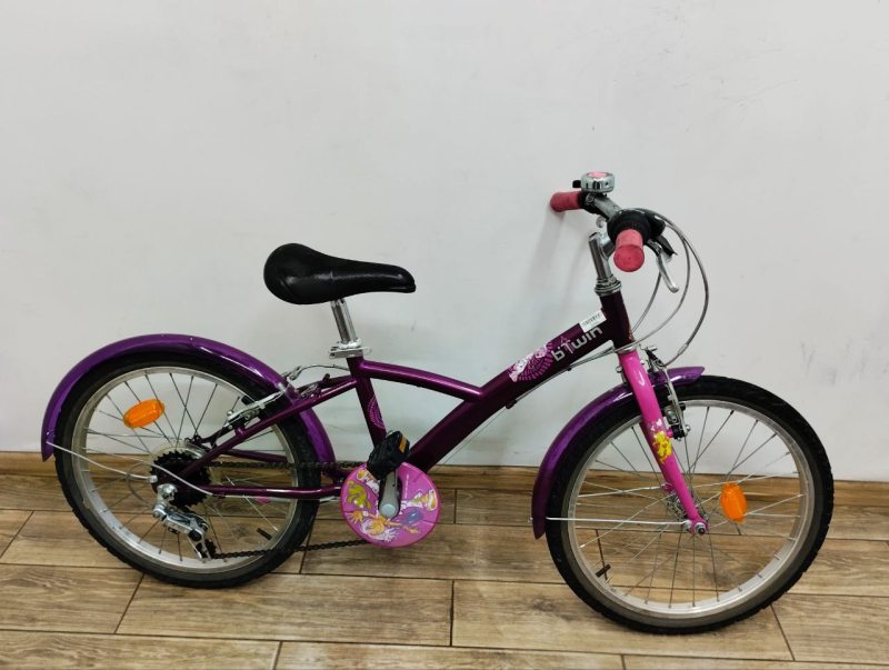 Велосипед BTWIN 20 бузковий дитячий