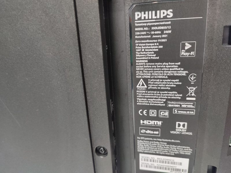 ТБ 55 Philips 55OLED855 12 4К Smart TV