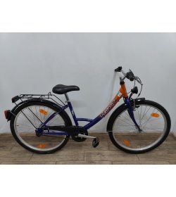 Велосипед 26 Pegasus Power дамка оранжево-синій алюм