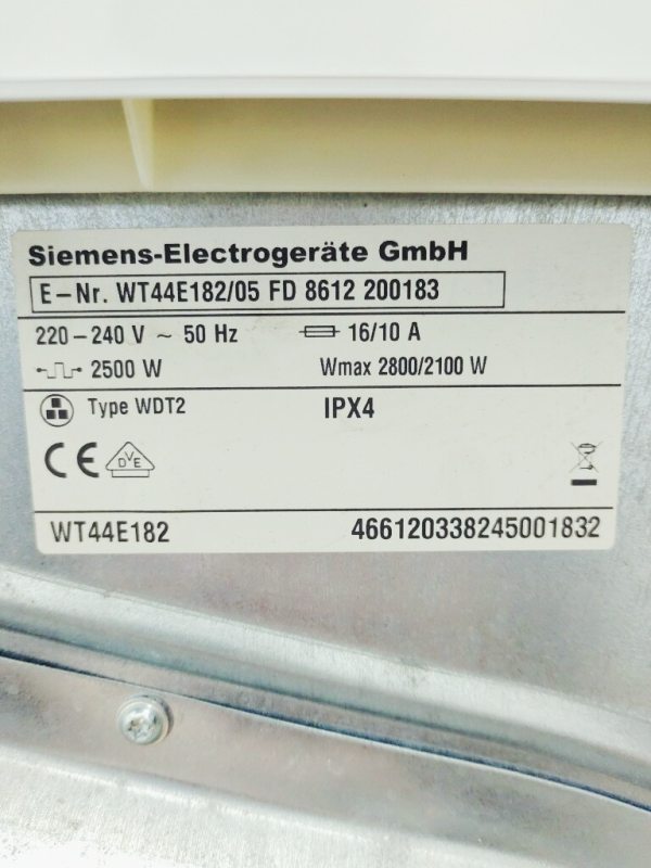Сушильна машина Siemens WT44E182 05